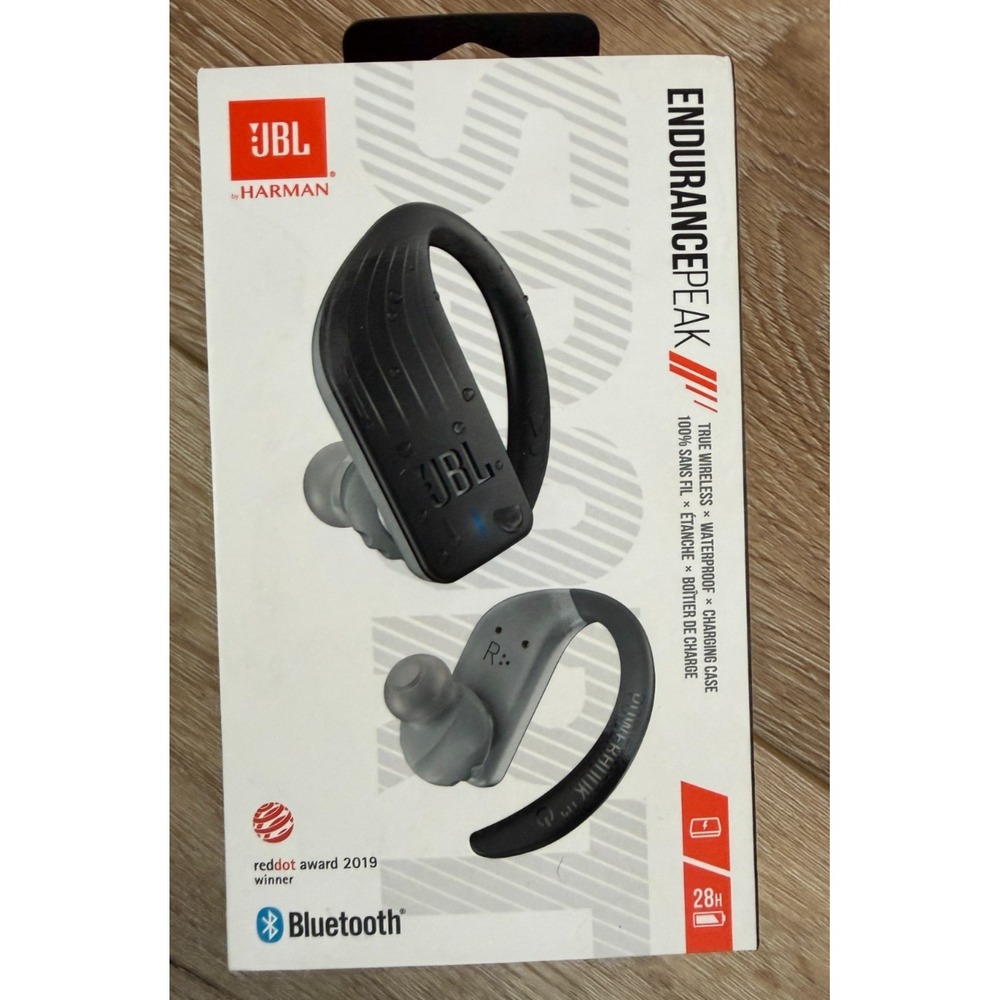 JBL Endurance Peak True Wireless Sport Earbuds Black New Sealed NIB